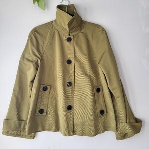 Jacob Olive Double Breasted Pea Coat